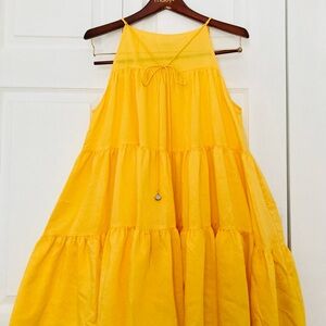 H&M Sunny Yellow Tiered Kids Dress